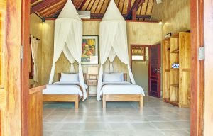 THREE MONKEY VILLAS TWIN BEDROOM THREE MONKEY VILLAS ULUWATU SURF ACCOMMODATION