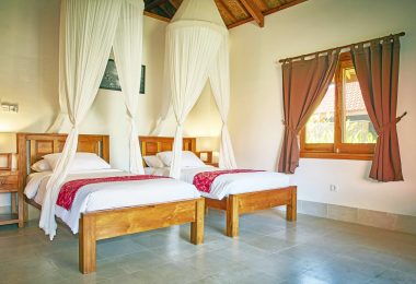 THREE MONKEY VILLAS TWIN BEDROOM THREE MONKEY VILLAS ULUWATU SURF ACCOMMODATION